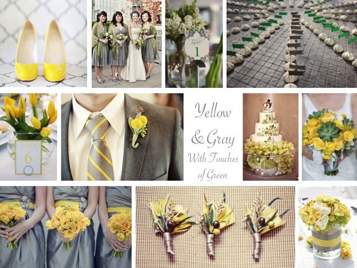  Ideas boda amarillo y gris - 6