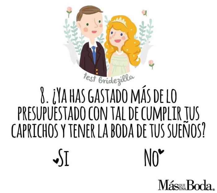 ¿cuál es tu nivel de Bridezilla? 8