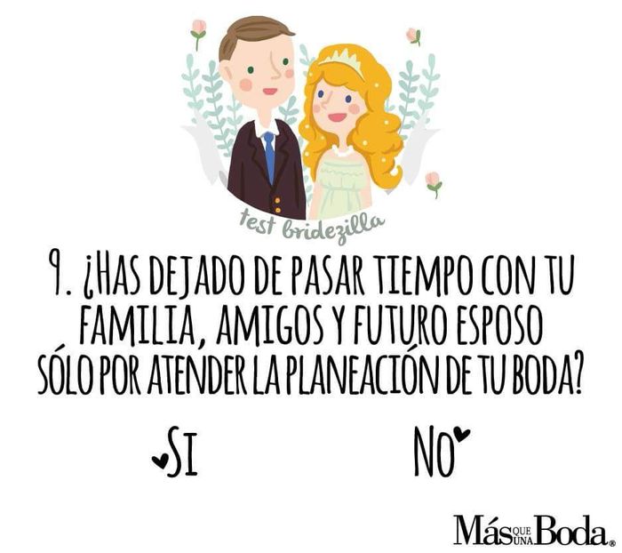 ¿cuál es tu nivel de Bridezilla? 9