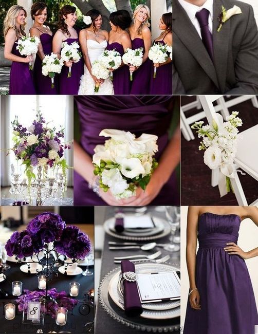 Bodas en color morado 18