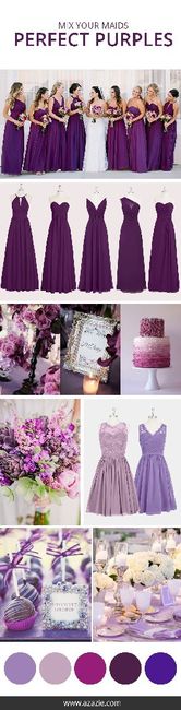 Bodas en color morado 20