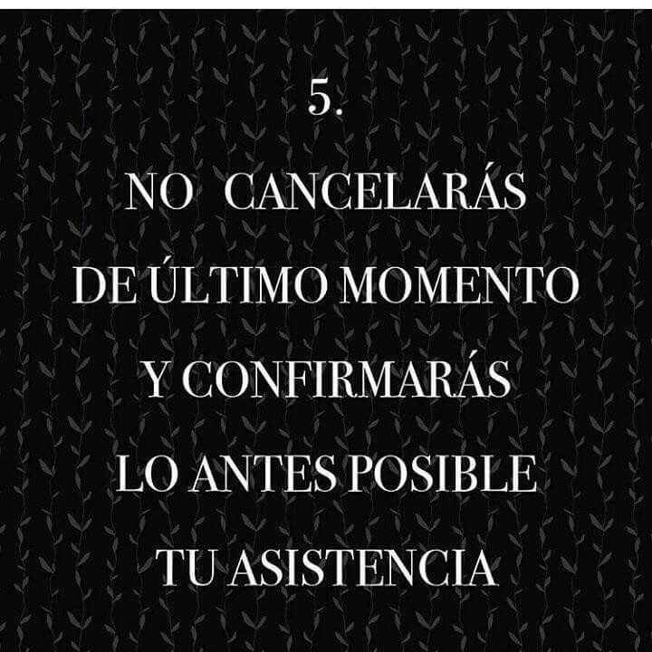  10 mandamientos para tus invitados - 5