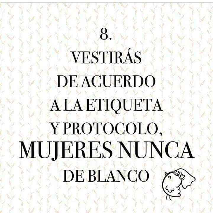  10 mandamientos para tus invitados - 7