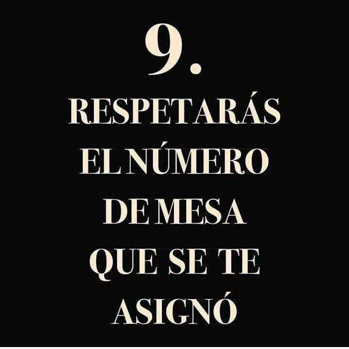  10 mandamientos para tus invitados - 8