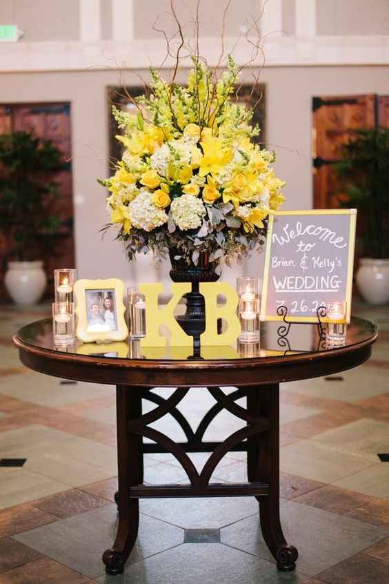  Ideas para boda combinación azul y amarillo - 7