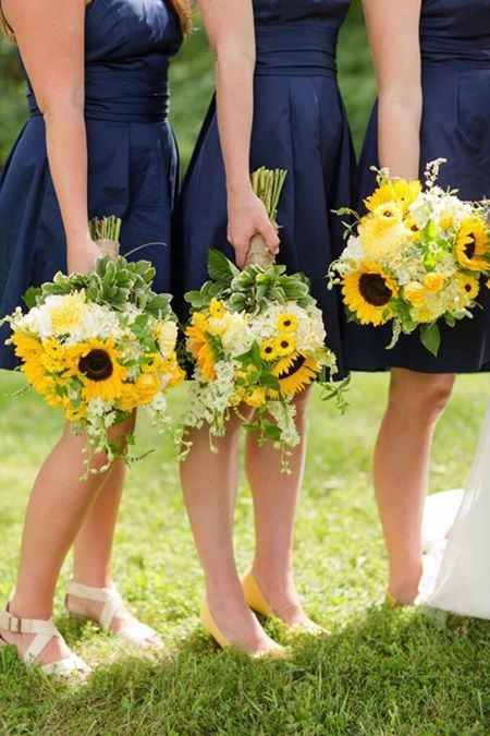  Ideas para boda combinación azul y amarillo - 10