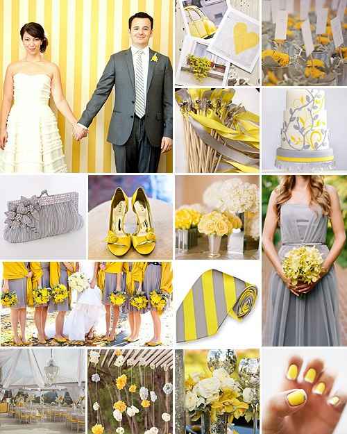  Ideas boda amarillo y gris - 5