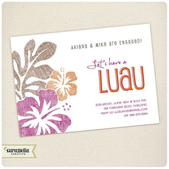 Invitaciones despesdida de soltera (hawaiana) - 1
