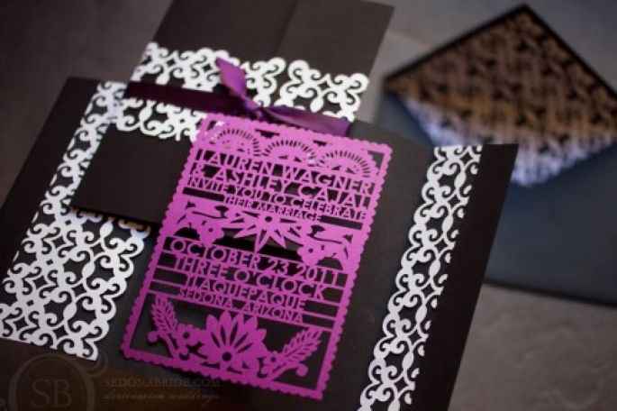 Invitaciones para una boda temática: día de muertos - 1