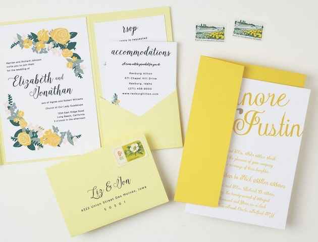 Invitaciones pimrose yellow - 4
