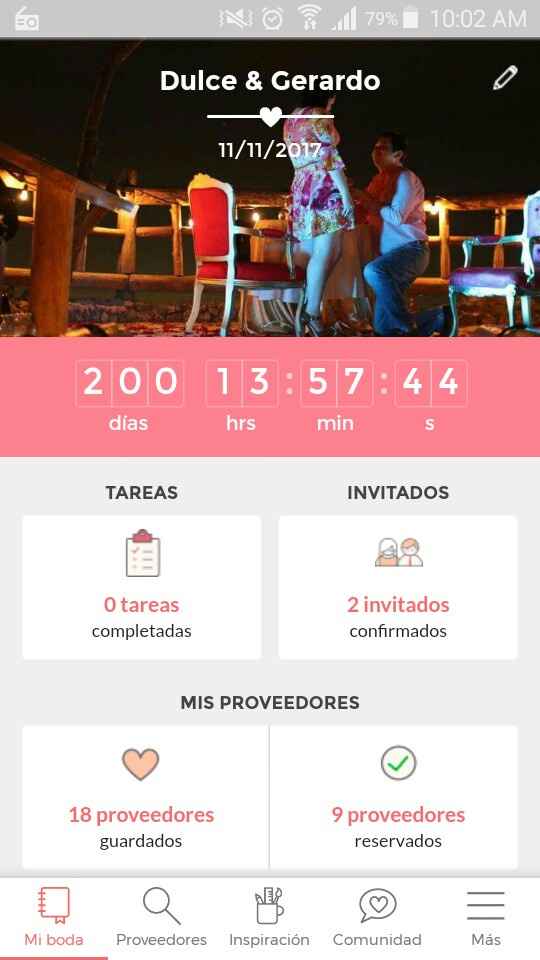200 dias! 😊💍🍷💜 - 1
