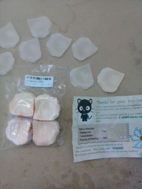 petalos para ceremonia