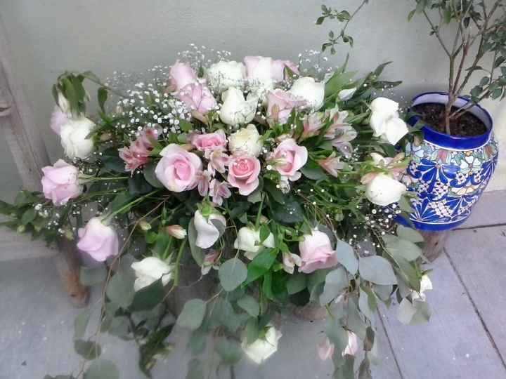 Las flores de la mesa de novios