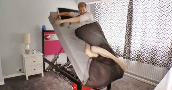 Te imagine asi bajando de tu cama jajajaja