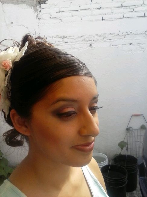 Mi prueba de peinado y maquillaje a 96 dias comienza la cuenta regresiva - 2