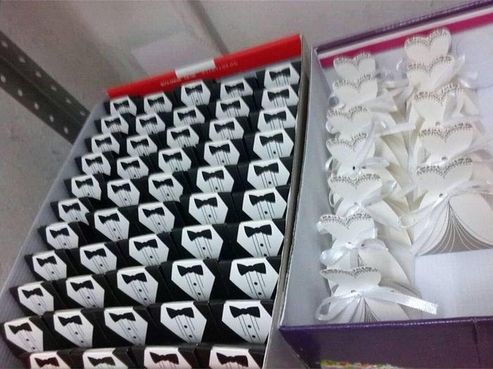Dulceros de smoking y vestido a todos les encantaron