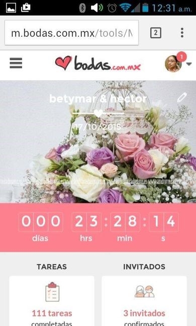 Ultimo dia!!!! mi contador dejo de tener dias y quedo solo en horas, horas muy bellas :D y por fin s