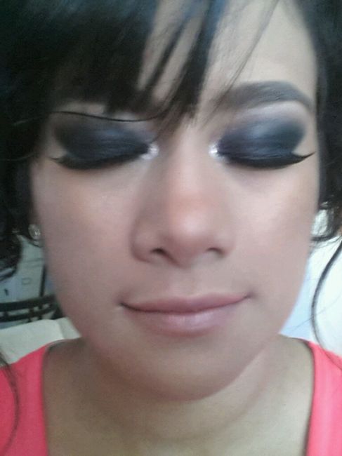 No me gusto mi prueba de makillaje me sumaron como 20 años - 1