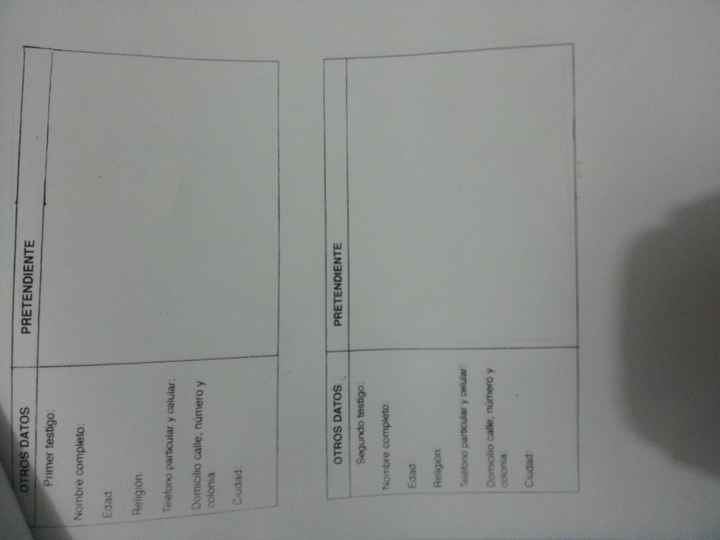 Tramites para la boda religiosa - 1