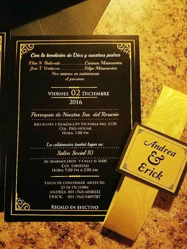 Invitaciones listas - 1