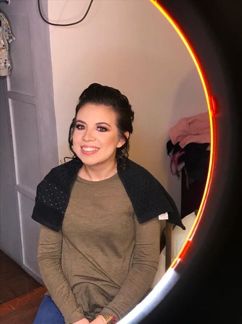 Prueba de maquillaje y peinado. 2