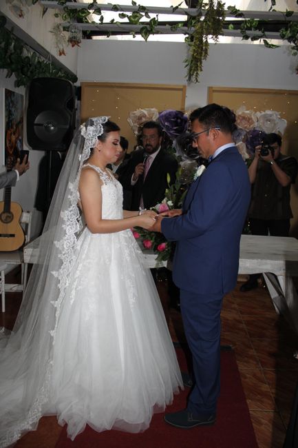 Mi velo de aliexpress en la boda 8