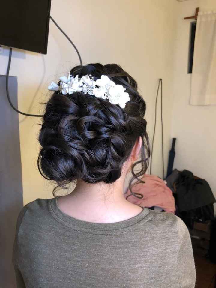 Prueba de maquillaje y peinado. - 1