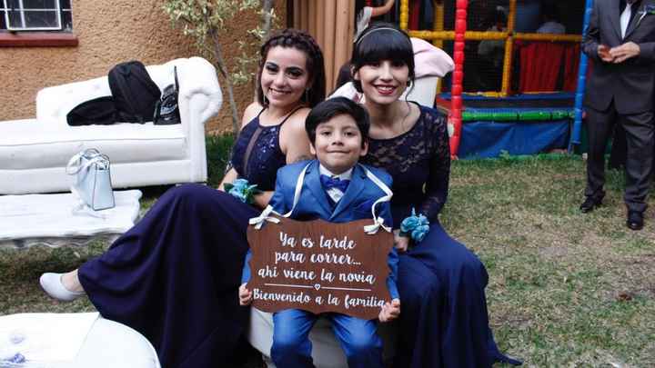 Damas y Paje ( Mis hermanas y mi sobrino) 