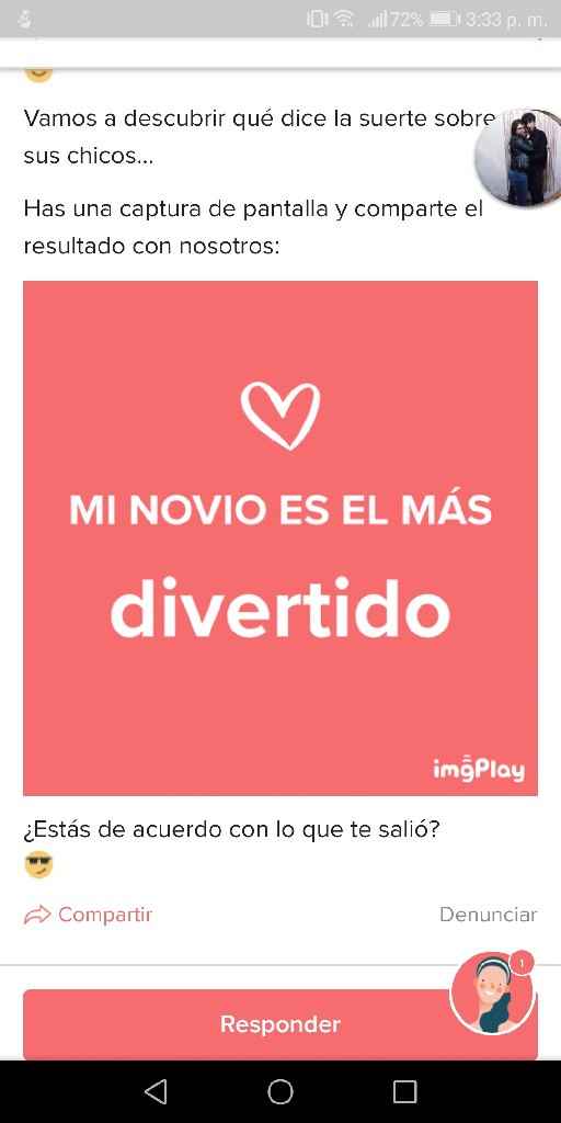 Haz captura de pantalla para descubrir cómo es tu novio - 1