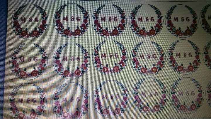 Etiquetas y sello... todo personalizado - 5