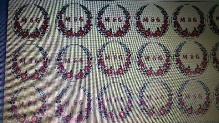 Etiquetas y sello... todo personalizado - 5