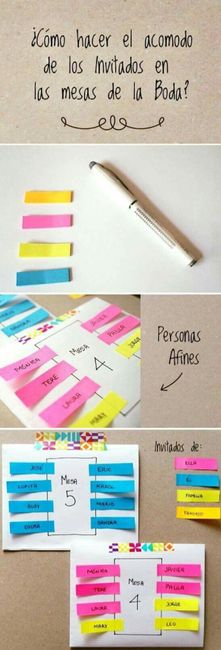 Como organizar la mesa de invitados - 1