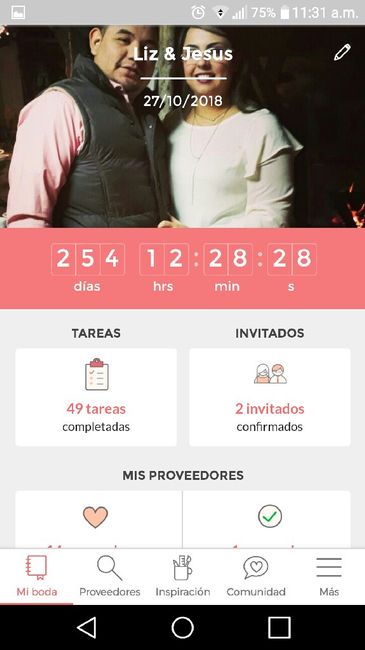 ¡Escribe los días que faltan para tu boda! 1