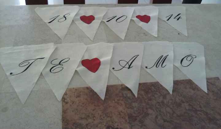 Nuestros banderines/ guirnaldas L & G - 3