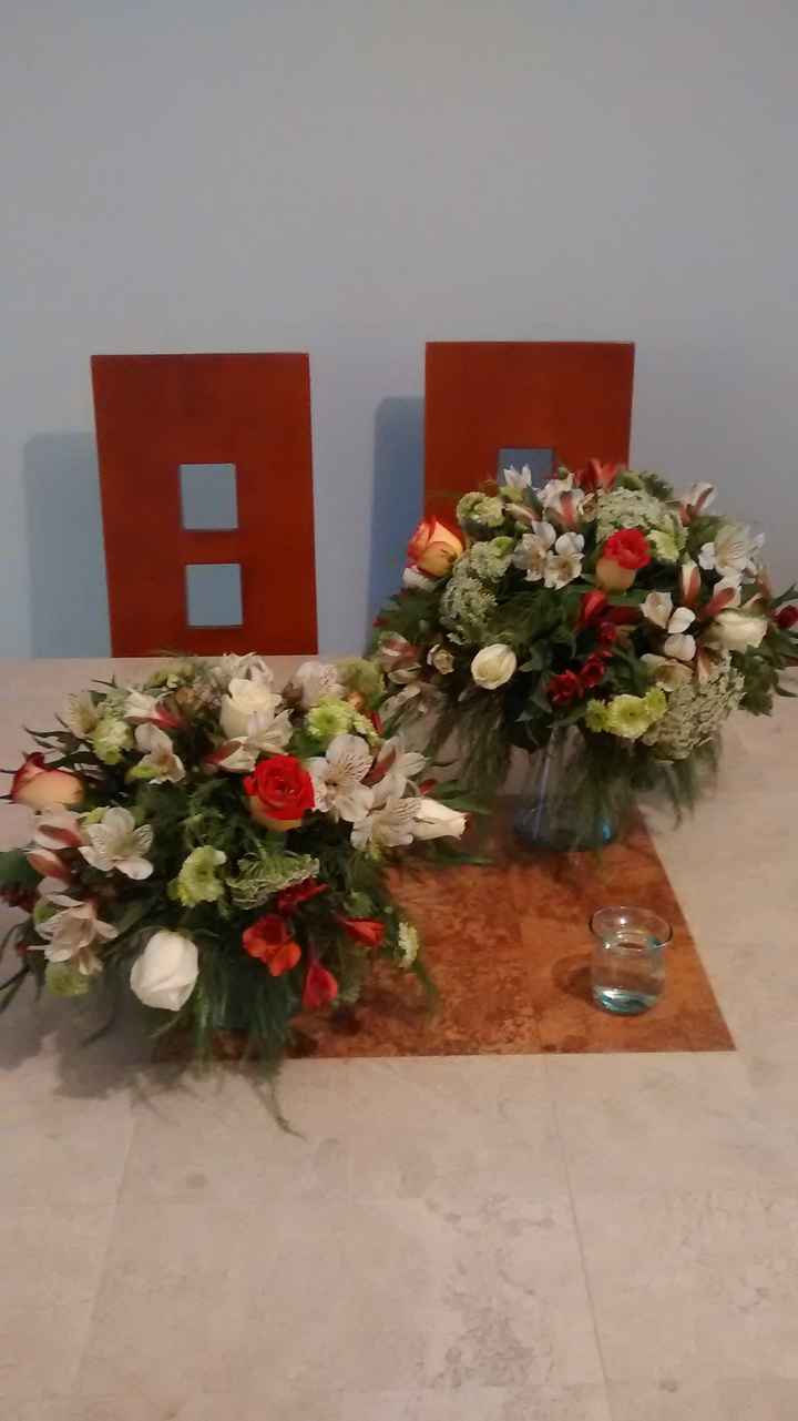 Asi seran nuestros centros de mesa L & G  - 1