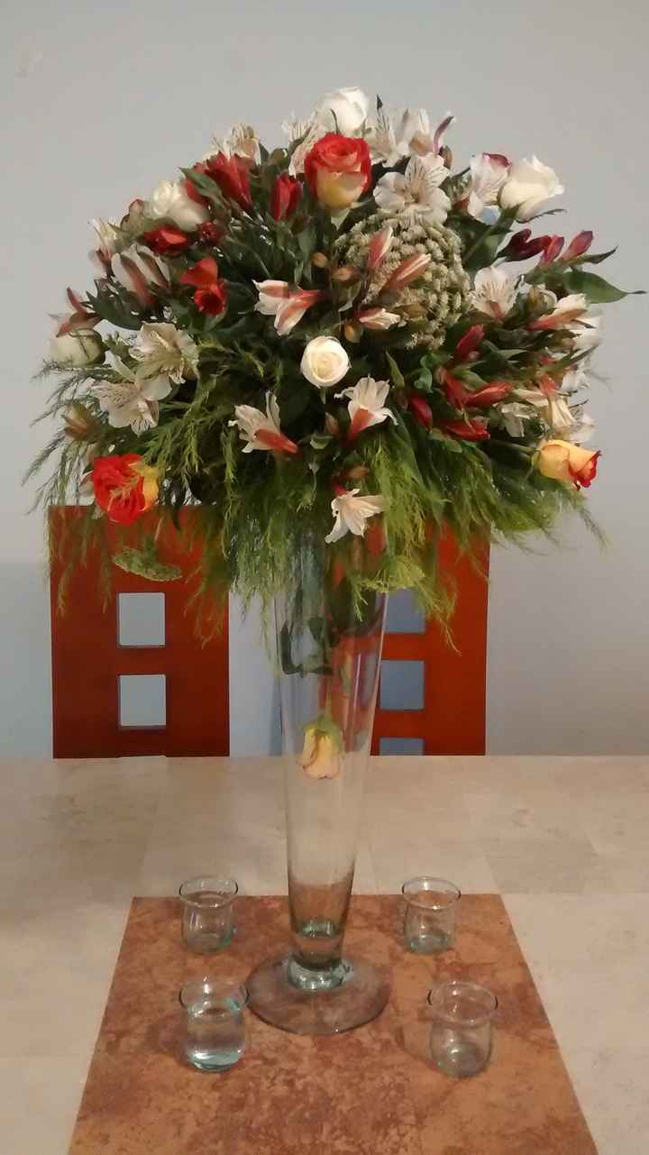 Asi seran nuestros centros de mesa L & G  - 1