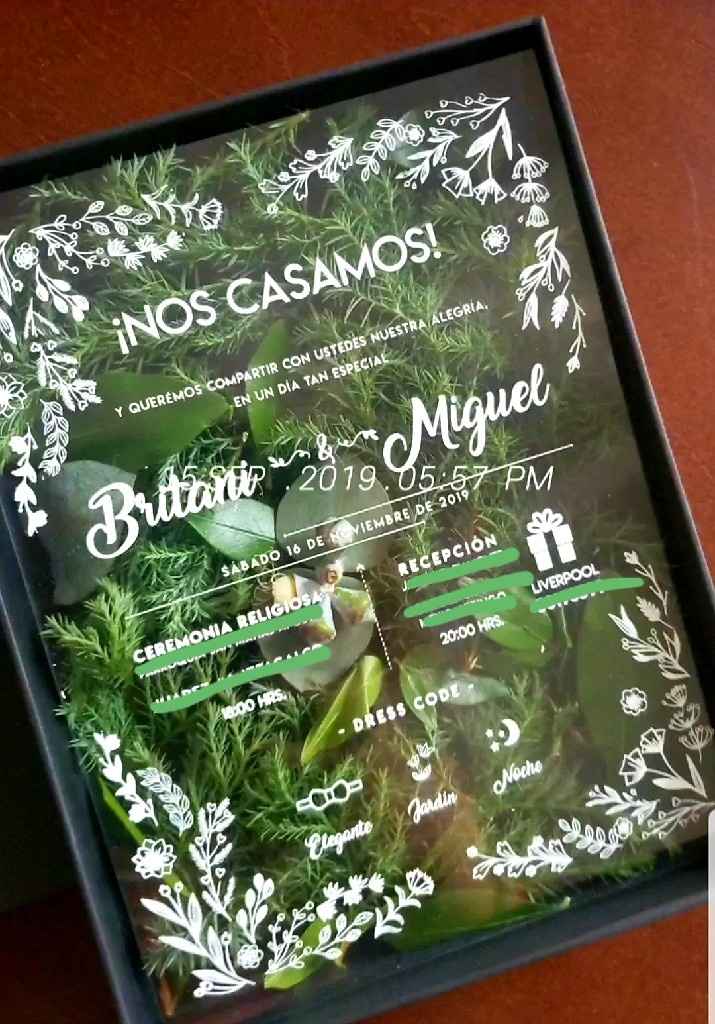 Invitaciones elaboradas por los novios - 2