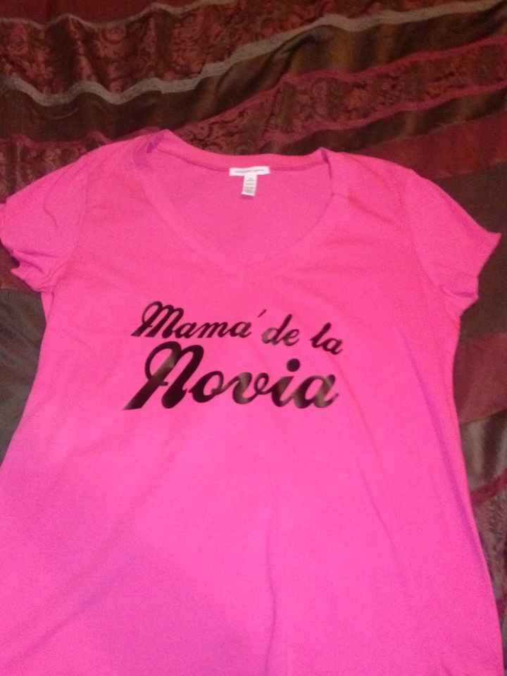 Playera mama de la novia