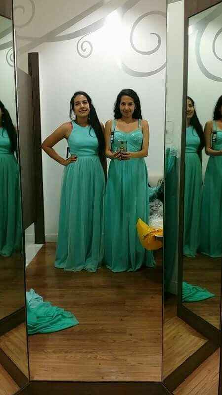 Vestidos de mis damas listos - 1