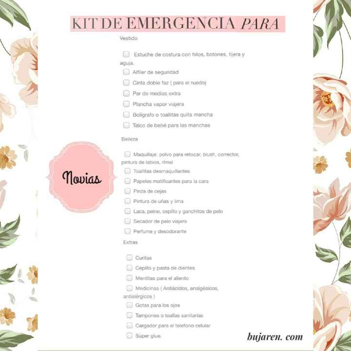 Check list para el día b - 1