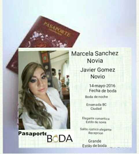 ¡Sella tu pasaporte de boda! - 2