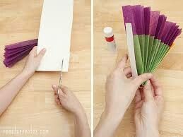 Como hacer abanicos de papel - 10