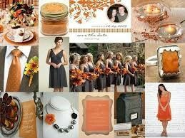 Bodas de colores :naraja/café y naranja/rosa y naranja /morado - 1