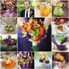 Bodas de colores :naraja/café y naranja/rosa y naranja /morado - 3