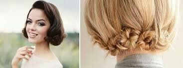 Peinados para novias con pelo corto - 1