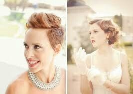 Peinados para novias con pelo corto - 3