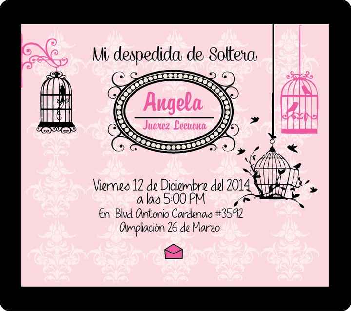 Las invitaciones para la despedida  - 1