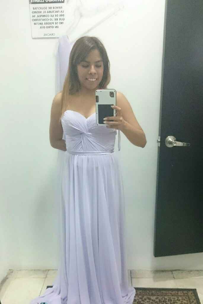 Vestido de damas listo - 1