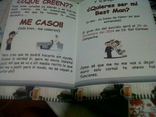 Invitaciones best man!!!!!