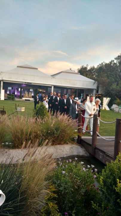 Camino a la ceremonia